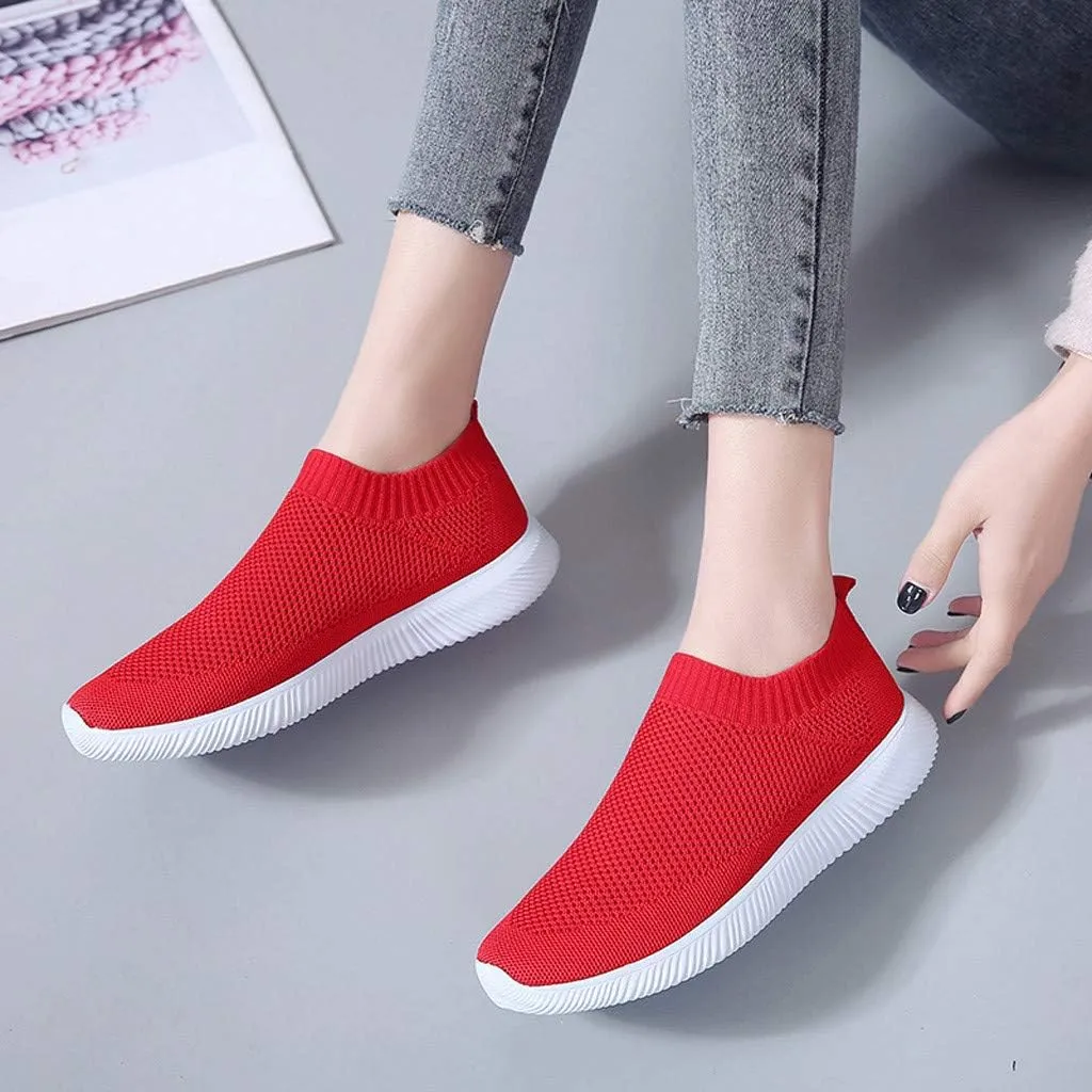 Womens Slip On Walking Shoes Non Slip Running Shoes Walking Shoes Women Flat Feet Casual Shoes Dress Sneakers Slip On Tennis Shoe Loafers Dress Shoe