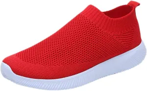 Womens Slip On Walking Shoes Non Slip Running Shoes Walking Shoes Women Flat Feet Casual Shoes Dress Sneakers Slip On Tennis Shoe Loafers Dress Shoe