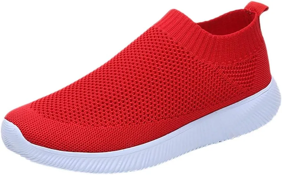 Womens Slip On Walking Shoes Non Slip Running Shoes Walking Shoes Women Flat Feet Casual Shoes Dress Sneakers Slip On Tennis Shoe Loafers Dress Shoe