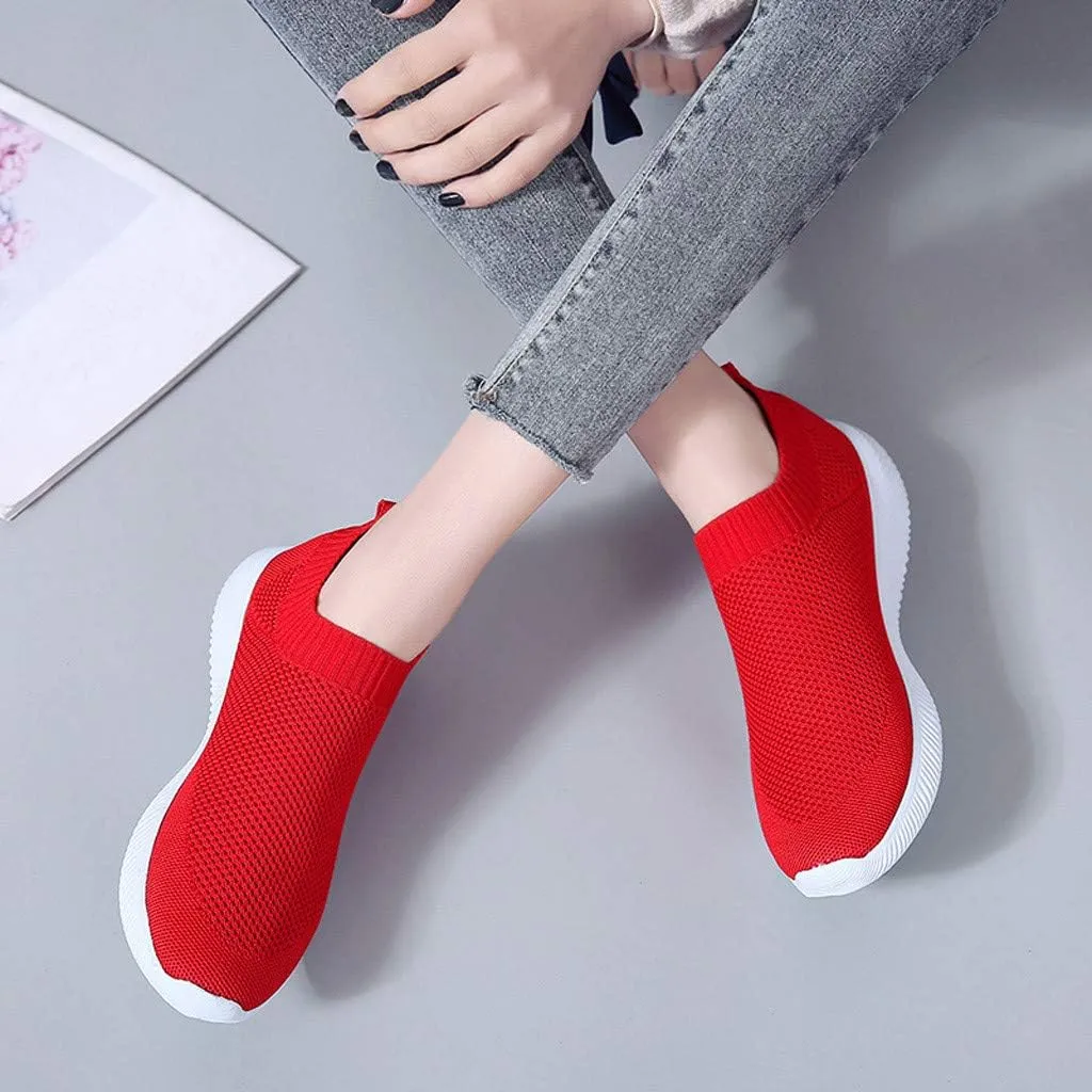 Womens Slip On Walking Shoes Non Slip Running Shoes Walking Shoes Women Flat Feet Casual Shoes Dress Sneakers Slip On Tennis Shoe Loafers Dress Shoe