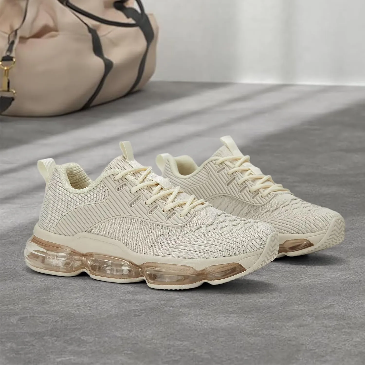 Womens Walking Running Shoes Air Cushion Basketball Sneakers Fashion Tennis Breathable Sport Gym Fitness Cross Trainers Shoes