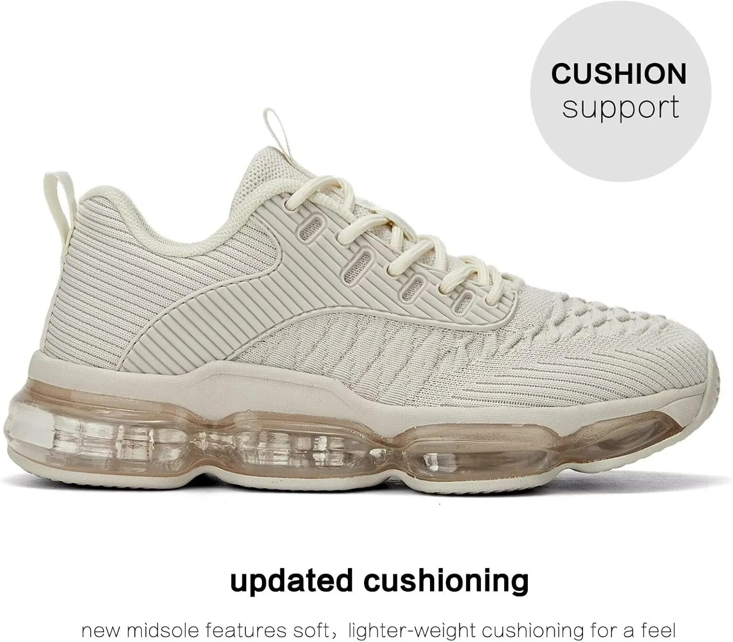 Womens Walking Running Shoes Air Cushion Basketball Sneakers Fashion Tennis Breathable Sport Gym Fitness Cross Trainers Shoes
