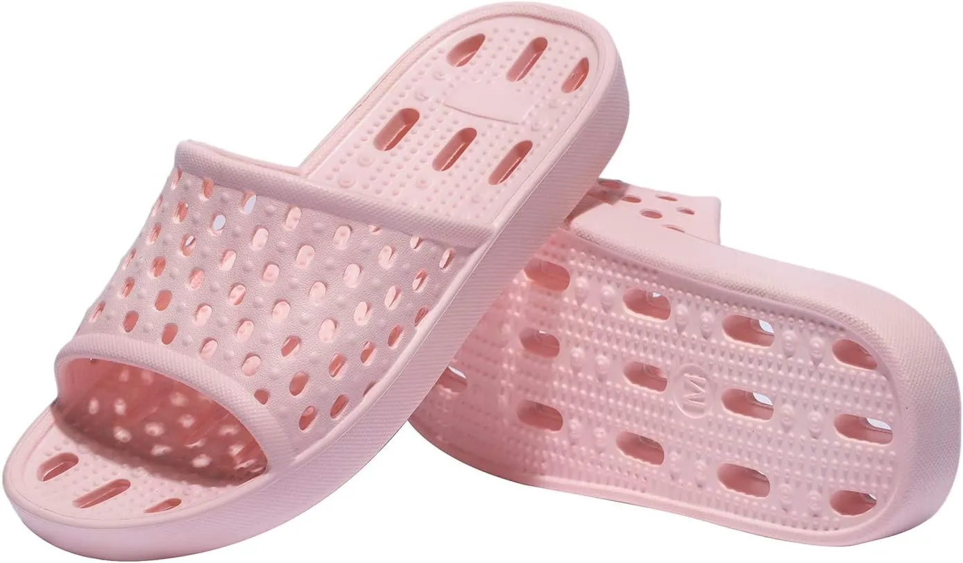 WOTTE Shower Sandals Women Quick Drying Bath Slippers Non Slip Dorm Shoes