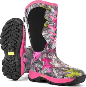Wovenpak Rain Boots Women, Rubber Boots for Women Insulated Hunting Boots with Steel Shank, Waterproof Boots for Women, Womens Work Boots 6mm Neoprene Rain Boots Outdoor, Size 6-11