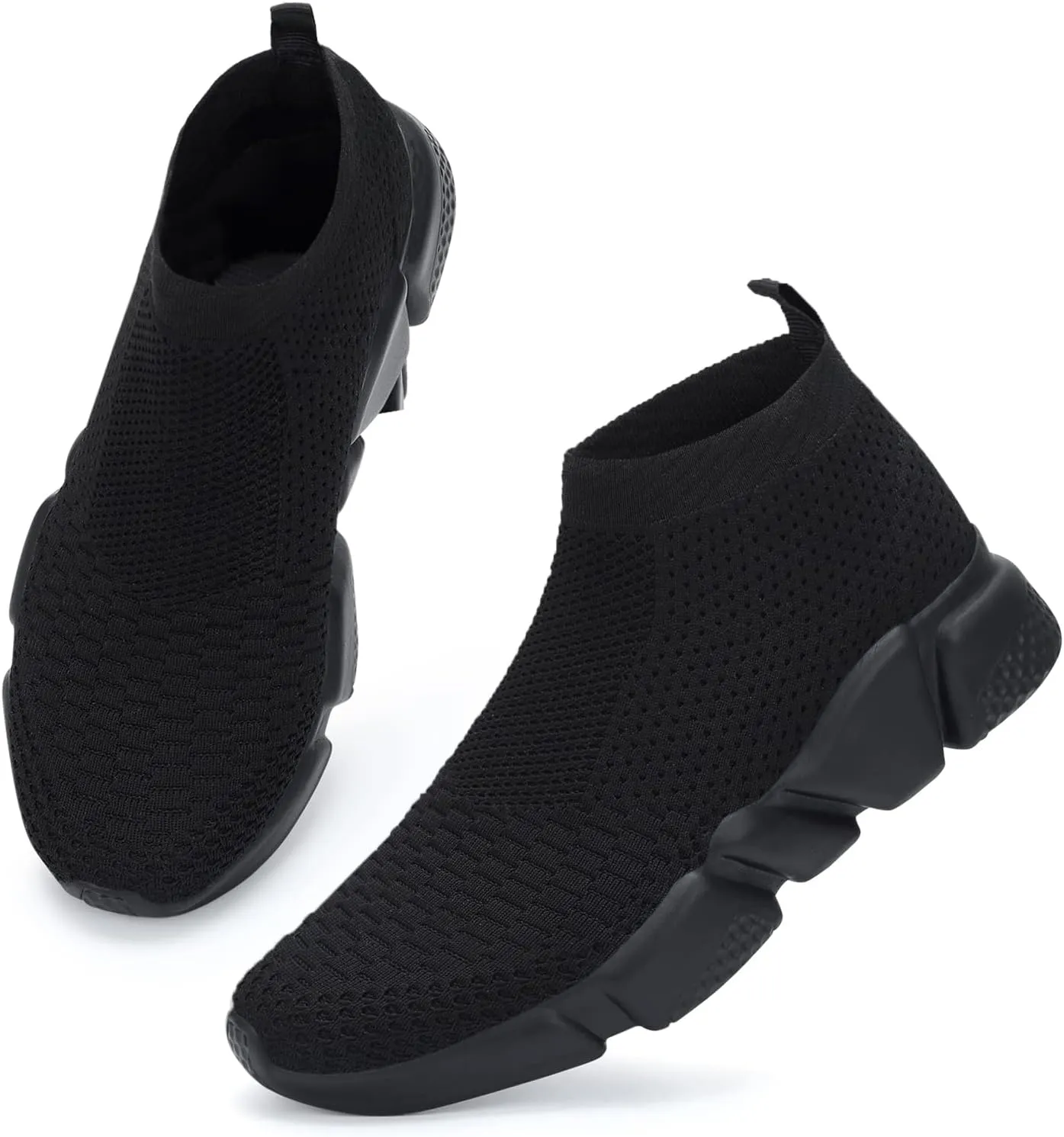 WXQ Men's Running Shoes Comfortable Lightweight Breathable Walking Shoes Mesh Workout Casual Sports Shoes