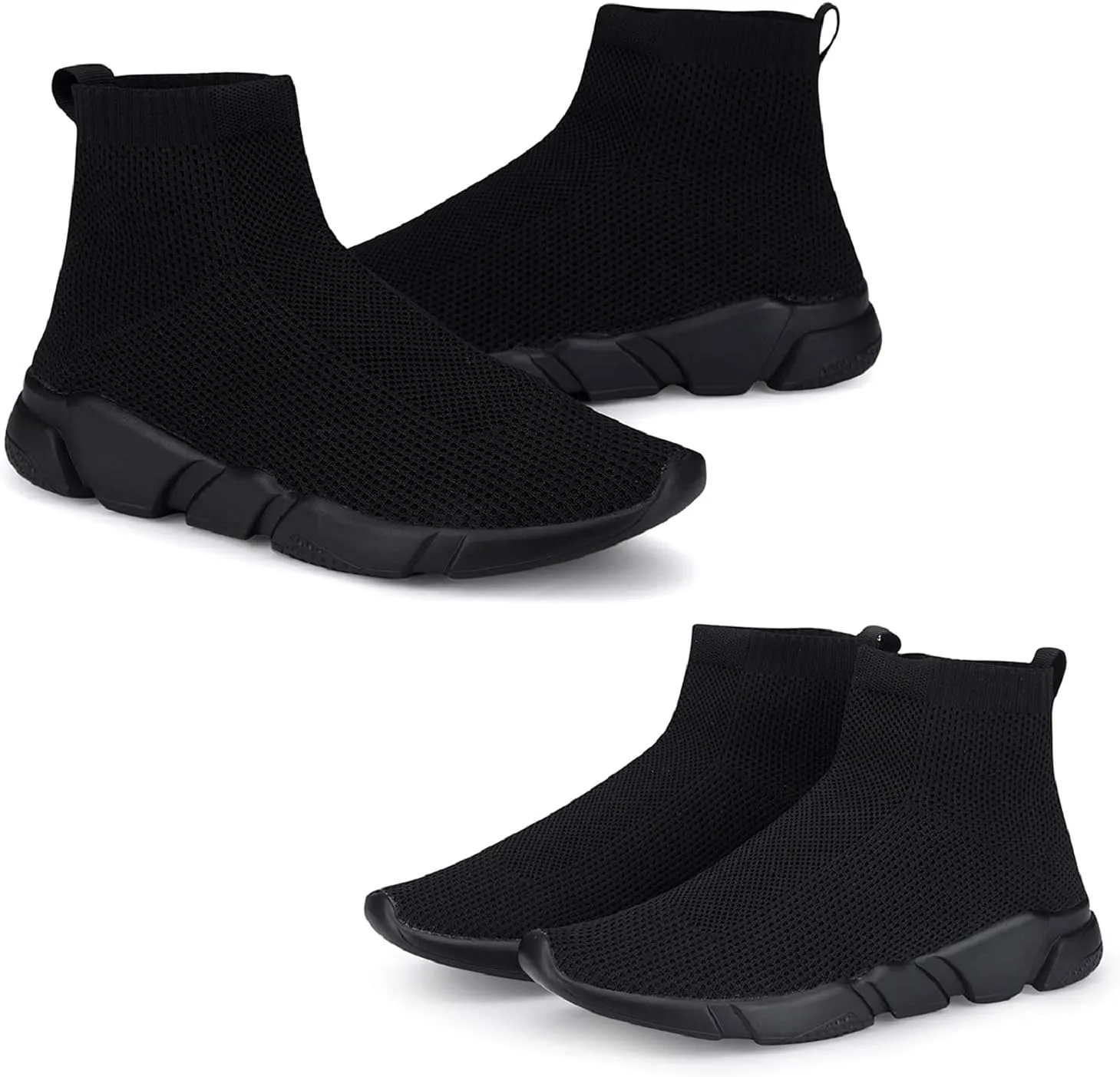 WXQ Men's Running Shoes Comfortable Lightweight Breathable Walking Shoes Mesh Workout Casual Sports Shoes