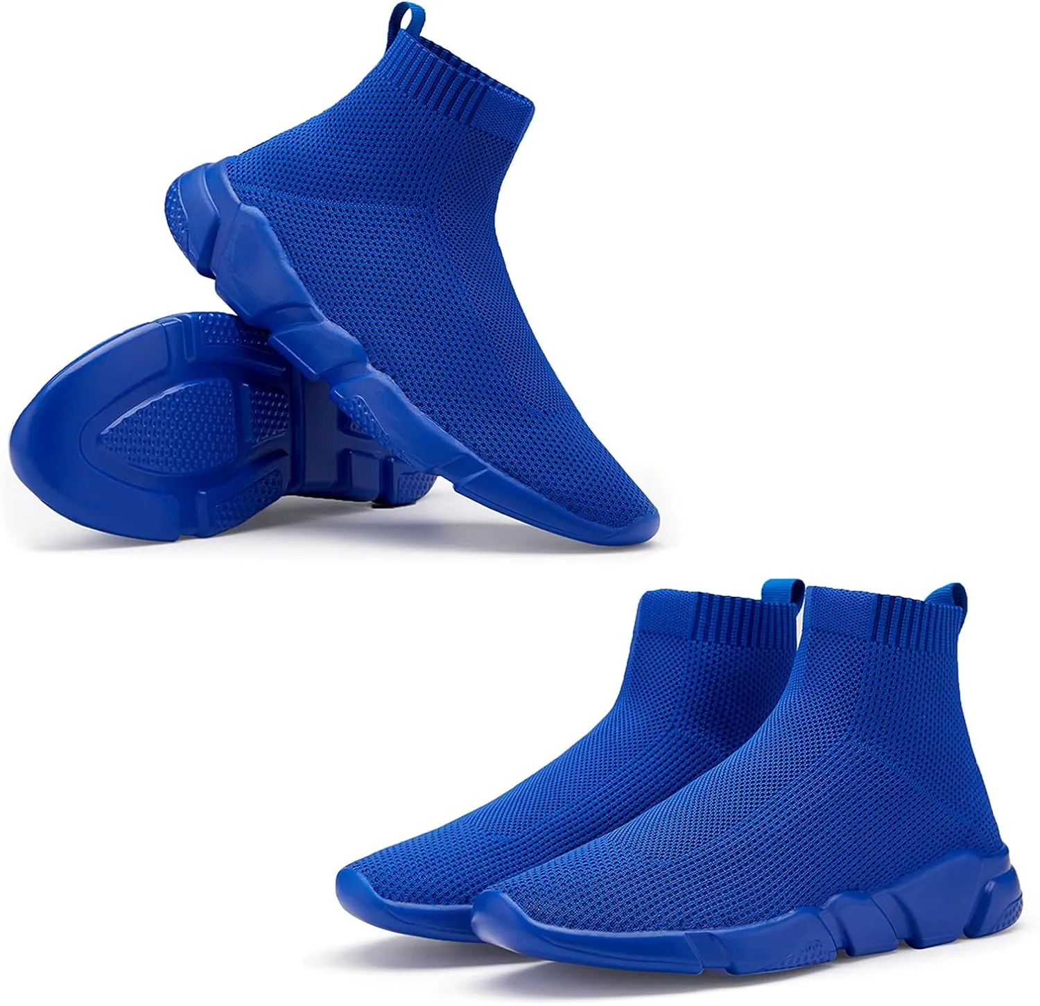 WXQ Men's Running Shoes Comfortable Lightweight Breathable Walking Shoes Mesh Workout Casual Sports Shoes