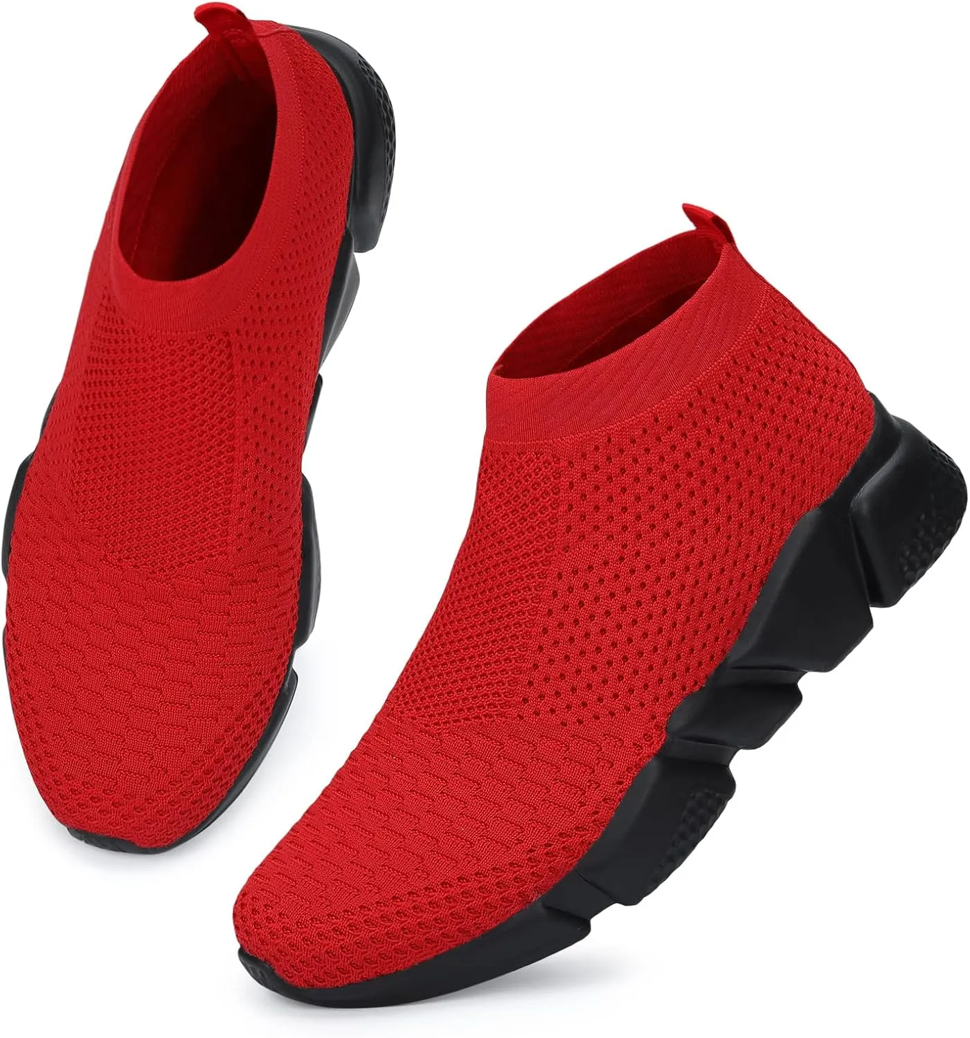WXQ Men's Running Shoes Comfortable Lightweight Breathable Walking Shoes Mesh Workout Casual Sports Shoes