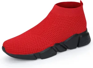 WXQ Men's Running Shoes Comfortable Lightweight Breathable Walking Shoes Mesh Workout Casual Sports Shoes