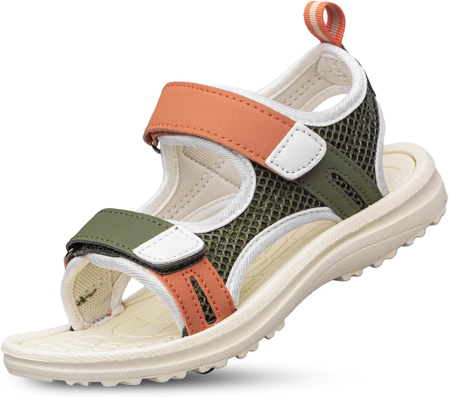 YHOON Boys Girls Sandals Adjustable Double Strap Open-Toe Athletic Lightweight Unisex Child Sport Sandals Summer Outdoor(Toddler/Little Kid/Big Kid)