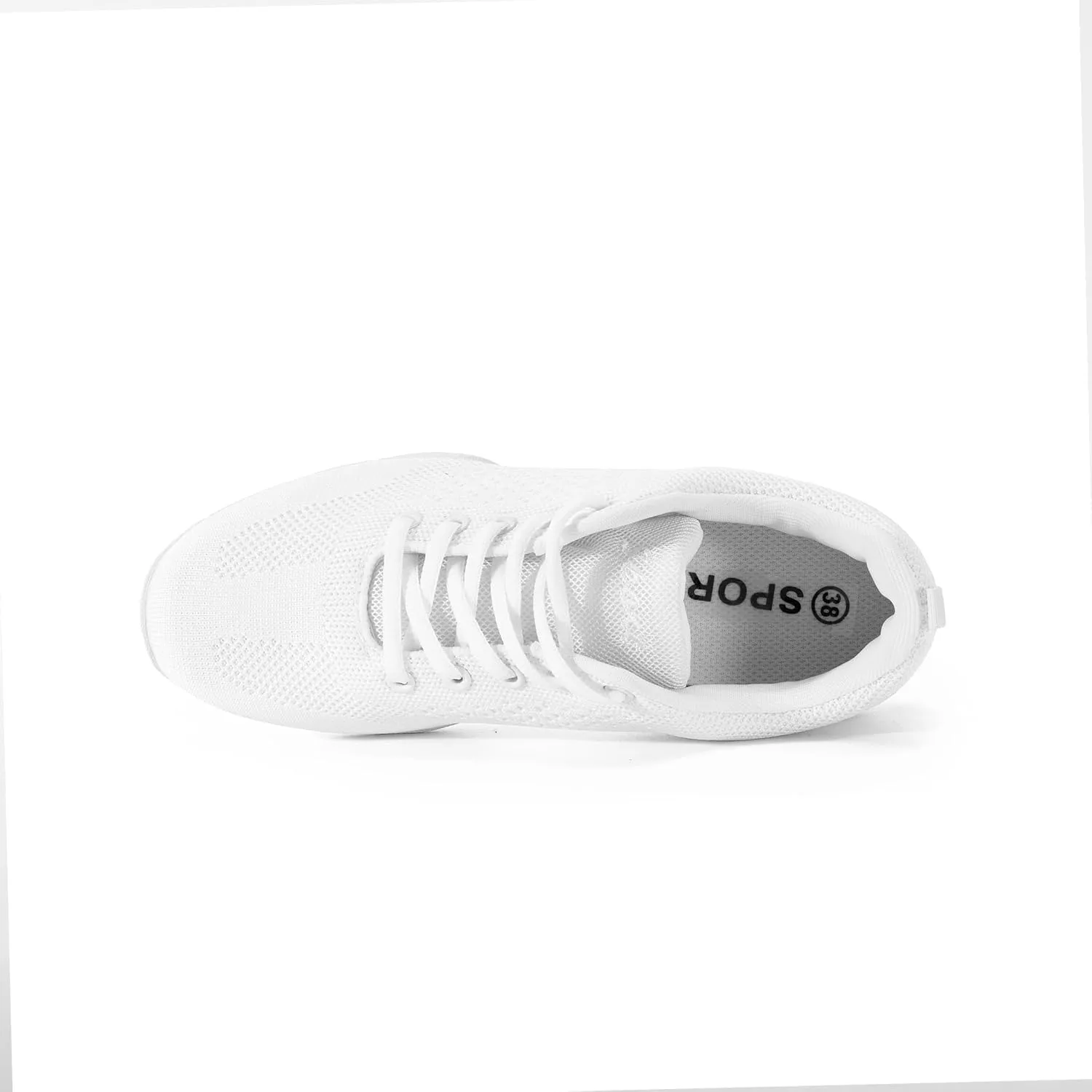 YSMIIH White Cheer Shoes Women Cheerleading Walking Sneakers Girls Tennis Dance Shoes