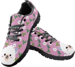 Yzaoxia Women Tennis Shoes Animal Print Hiking Sneakers Lace Up Breathable Running Athletic Shoes Size 5-11