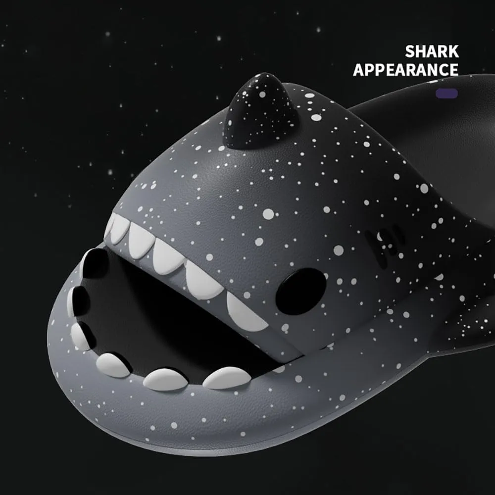 Zureto Spotted Starlight Shark Slides and Slippers - Anti-Slip Quick Drying Sandals - Unisex