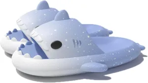 Zureto Spotted Starlight Shark Slides and Slippers - Anti-Slip Quick Drying Sandals - Unisex